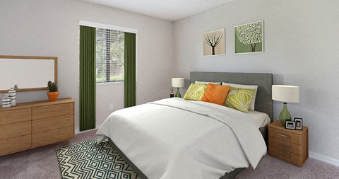 Spacious bedroom inside your apartment home at The Reserves of Melbourne in Melbourne, FL